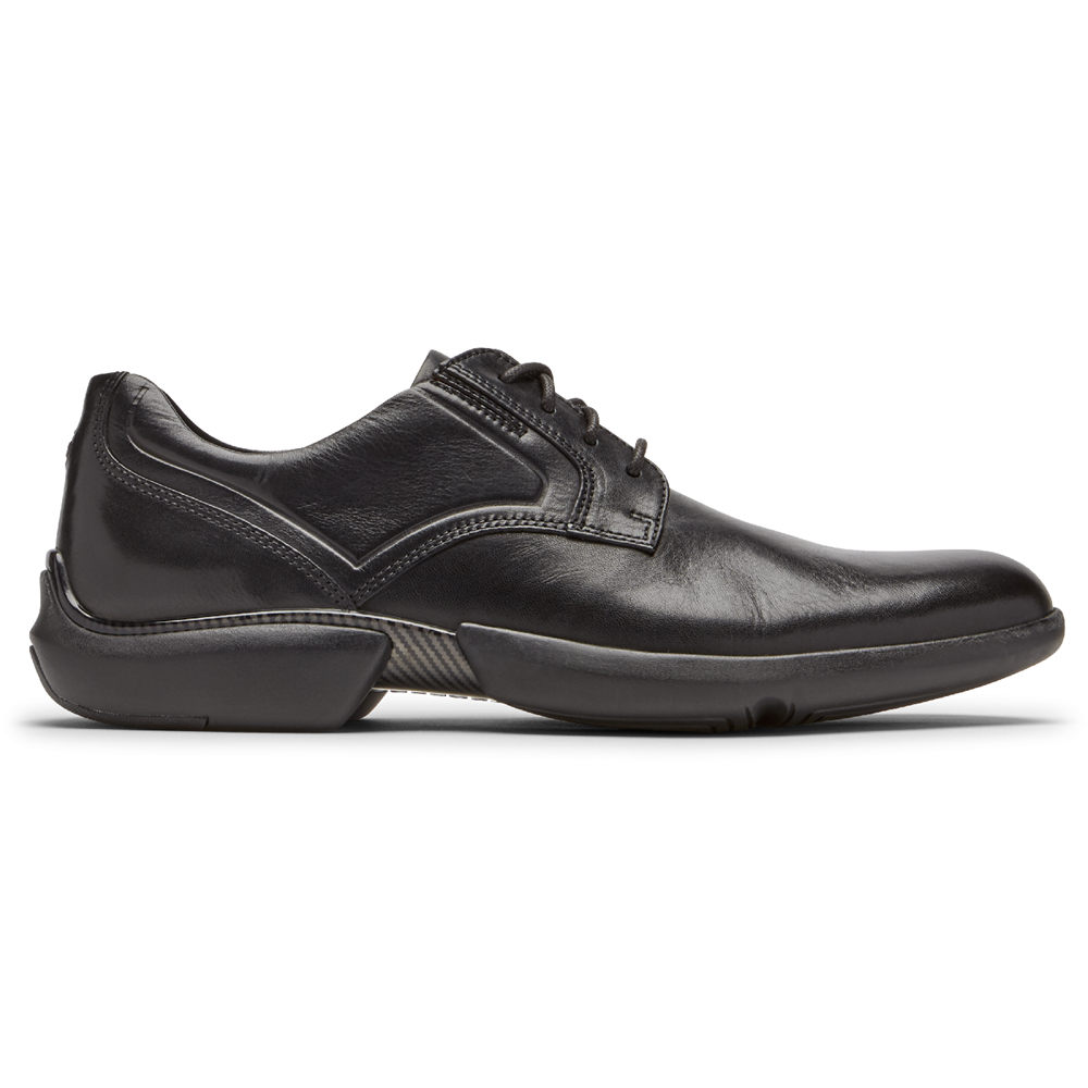 Rockport Mens Oxfords Black - Total Motion Advance Plain Toe - UK 139-GIUQZB